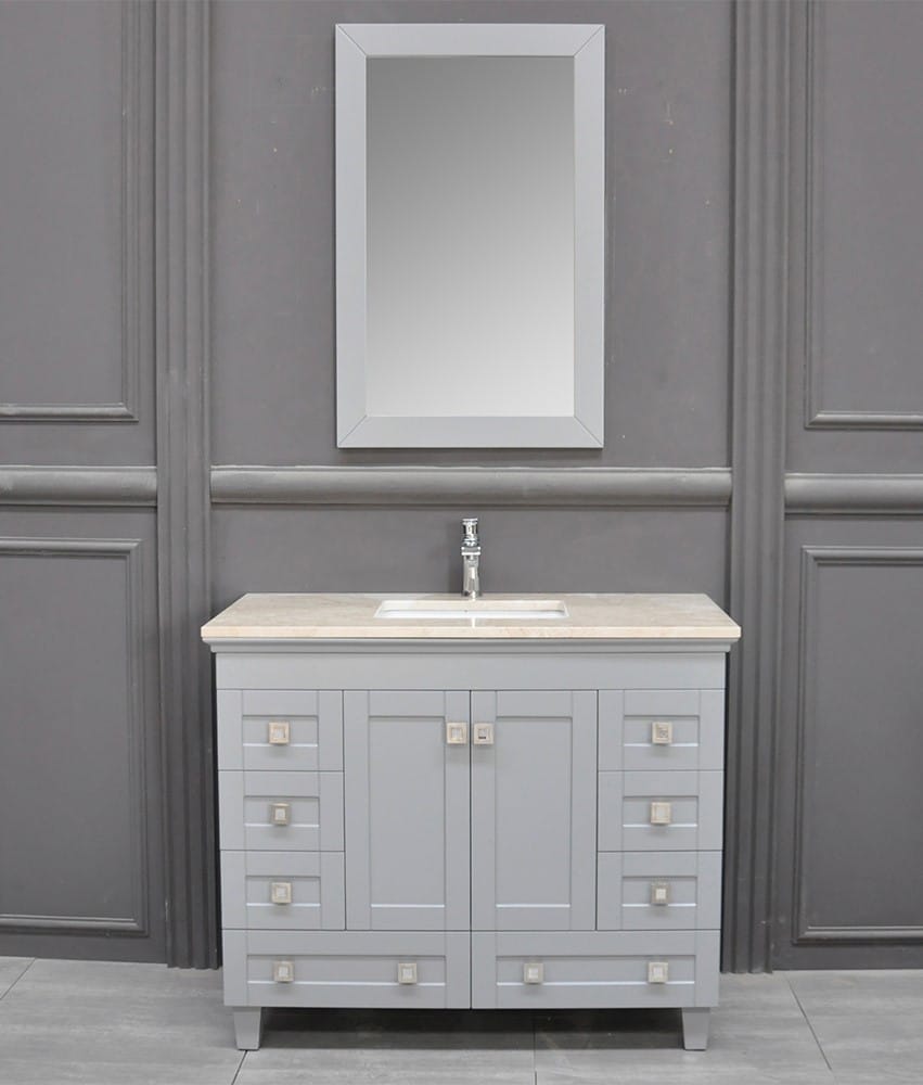 Otto Paloma 42 Gray Bathroom Vanity Cabinet Era